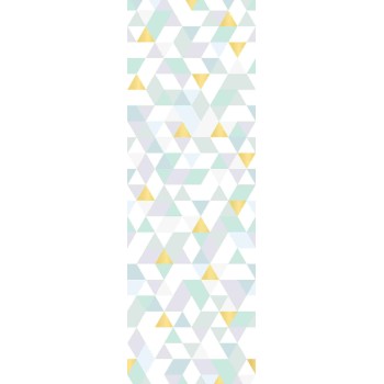 Wall Art Orginals Triangles Coctail Mint 100x300cm
