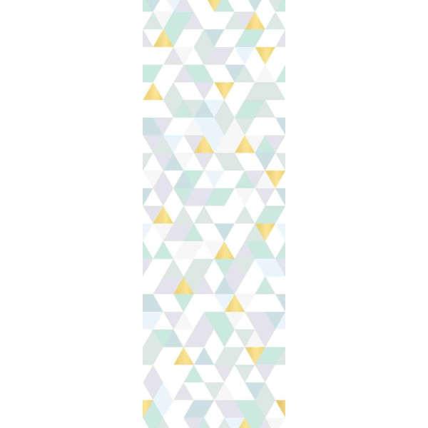 Wall Art Orginals Triangles Coctail Mint 100x300cm Wall Art Orginals Triangles Coctail Mint 100x300cm