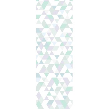 Wall Art Orginals Triangles Coctail Mint_Gold 100x300cm