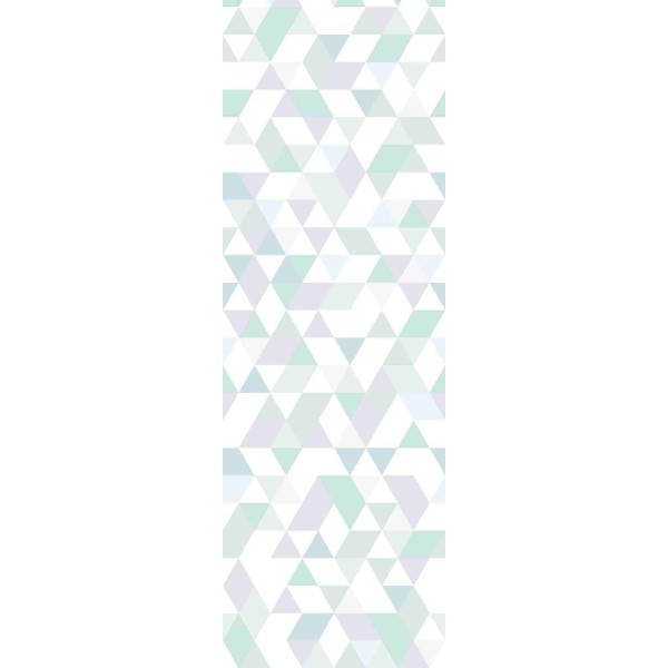 Wall Art Orginals Triangles Coctail Mint_Gold 100x300cm Wall Art Orginals Triangles Coctail Mint_Gold 100x300cm