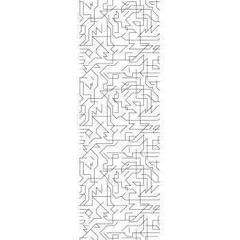 Wall Art Orginals Vision Black 100x300cm