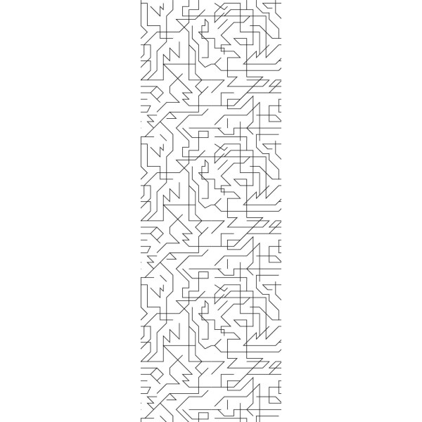 Wall Art Orginals Vision Black 100x300cm Wall Art Orginals Vision Black 100x300cm