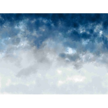 Wall Art Orginals Watercolor Ombre Blue 400x300cm