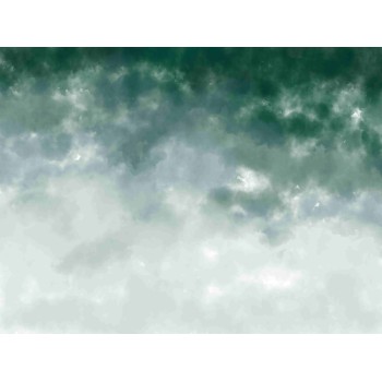 Wall Art Orginals Watercolor Ombre Green 400x300cm