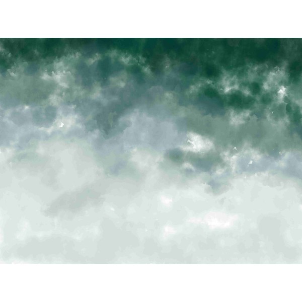 Wall Art Orginals Watercolor Ombre Green 400x300cm Wall Art Orginals Watercolor Ombre Green 400x300cm