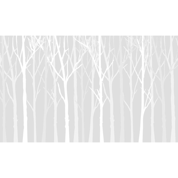 Wall Art Orginals ZIimowy Las Grey 400x300cm Wall Art Orginals ZIimowy Las Grey 400x300cm