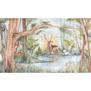 WALL ART Deer Friends