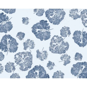 WALL ART Foglia Navy