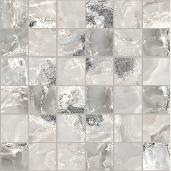 Creative Design Florim ONYX&MORE SILVER BLEND GLO MOS.5X5 767645 Creative Design Florim ONYX&MORE SILVER BLEND GLO MOS.5X5 767645