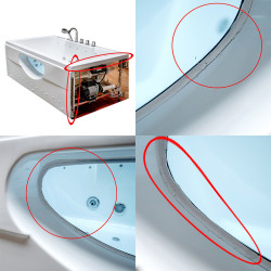 Wanna SPA z hydromasażem IRIS 933B WHITE BIAŁA 160x84 POWYSTAWOWA