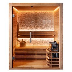 Sauna FIŃSKA BERGEN 150x120cm HARVIA 6KW 3-4 osobowa wysokotemperaturowa Hydrosan