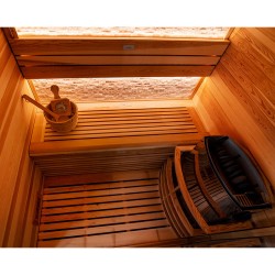 Sauna FIŃSKA BERGEN 150x120cm HARVIA 6KW 3-4 osobowa wysokotemperaturowa Hydrosan
