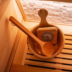 Sauna FIŃSKA BERGEN 150x120cm HARVIA 6KW 3-4 osobowa wysokotemperaturowa Hydrosan