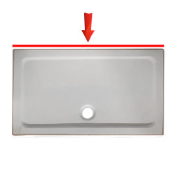 Brodzik prostokątny 130x80 ST03D white biały syfon 5cm slim POWYSTAWOWY 81