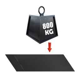 Brodzik prysznicowy Kamienny kwadratowy MIKO 100x100x2,6 czarny z syfonem