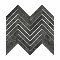 P?ytka gresowa Refin RIVER GRAPHITE MOSAICO CHEVRON LUCIDO R 26x32,5 cm