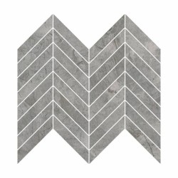 P?ytka gresowa Refin RIVER GREY MOSAICO CHEVRON LUCIDO R 26x32,5 cm
