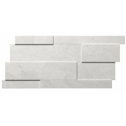 P?ytka gresowa Refin RIVER WHITE MURETTO 3D MIX R 28,2X58,6 cm