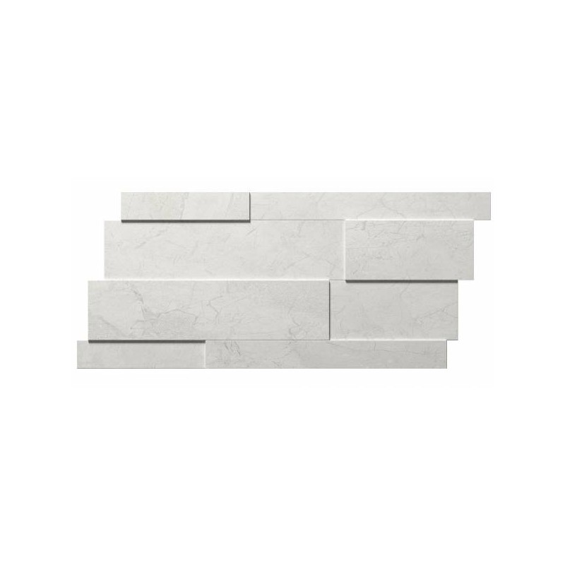 P?ytka gresowa Refin RIVER WHITE MURETTO 3D MIX R 28,2X58,6 cm P?ytka gresowa Refin RIVER WHITE MURETTO 3D MIX R 28,2X58,6 cm