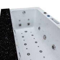 Wanna SPA z hydromasażem Lobos 915 Czarna 170x100