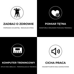 TRENAŻER ELIPTYCZNY ORBITREK MAGNETYCZNY FLEX BLACK - RIPPEY