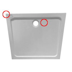 BRODZIK PRYSZNICOWY PROSTOKĄTNY SLIM ST04A BIAŁY POWYSTAOWOWY 121 100x90 CM