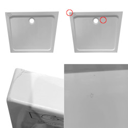 BRODZIK PRYSZNICOWY PROSTOKĄTNY SLIM ST04A BIAŁY POWYSTAOWOWY 121 100x90 CM