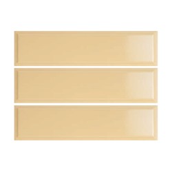 Quintessenza DINTORNI ocra lucido - 7,5X30 cm płytka ceramiczna DNT109L