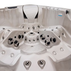 JACUZZI OGRODOWE WANNA SPA740 230x230 Cappucino obudowa szara deska F24