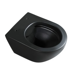 MISKA WC WISZĄCA RIMLESS MIZU-MTB-RIM-03 CZARNA MAT DESKA WOLNOOPADAJĄCA DUROPLAST