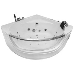 MO-0057 CZARNY Wanna łazienkowa SPA z hydromasażem 135X135X61CM