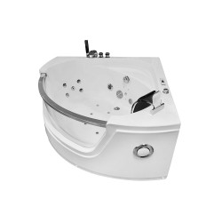 MO-0057 CZARNY Wanna łazienkowa SPA z hydromasażem 135X135X61CM