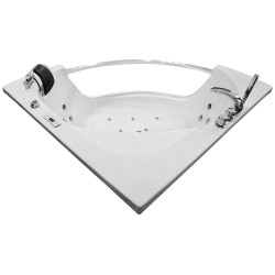 MO-0057 CZARNY Wanna łazienkowa SPA z hydromasażem 135X135X61CM