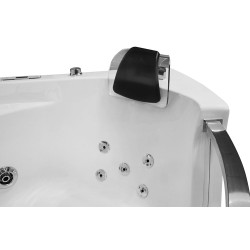 MO-0057 CZARNY Wanna łazienkowa SPA z hydromasażem 135X135X61CM