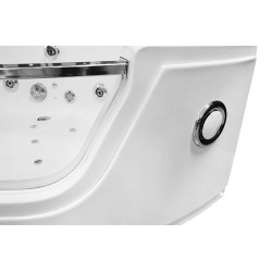 MO-0057 CZARNY Wanna łazienkowa SPA z hydromasażem 135X135X61CM