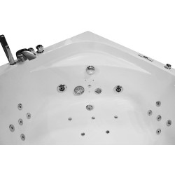 MO-0057 CZARNY Wanna łazienkowa SPA z hydromasażem 135X135X61CM