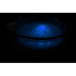 MO-0057 CZARNY Wanna łazienkowa SPA z hydromasażem 135X135X61CM