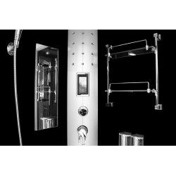 MO-09909C + SAUNA Kabina prysznicowa z hydromasażem 100X100X220CM