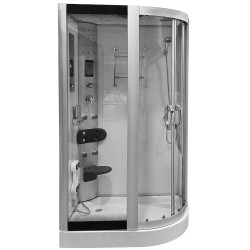 MO-09914 BIAŁA PRAWA Kabina prysznicowa z hydromasażem 120X85X225CM
