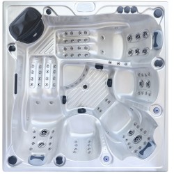 JACUZZI OGRODOWE WANNA SPA340 BIAŁA PERŁA OBUDOWA SZARA 220x220 CM