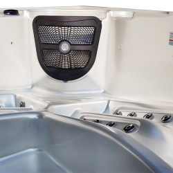 JACUZZI OGRODOWE WANNA SPA340 BIAŁA PERŁA OBUDOWA SZARA 220x220 CM