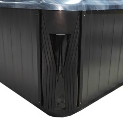 JACUZZI OGRODOWE WANNA SPA561 CZARNA FALA OCEANU OBUDOWA ANTRACYT 210x210 CM