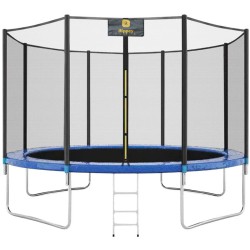 TRAMPOLINA OGRODOWA DLA DZIECI CHASE 12FT CZARNO/NIEBIESKA 366 CM