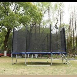 TRAMPOLINA OGRODOWA DLA DZIECI CHASE 12FT CZARNO/NIEBIESKA 366 CM