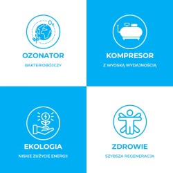 WANNA LODOWA KRIOTERAPIA MORSOWANIE 787 NELSON BIAŁA PERŁA OBUDOWA ANTRACYT