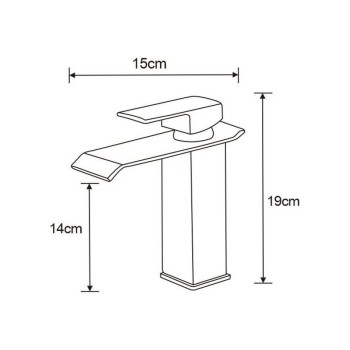 Bateria łazienkowa umywalkowa black czarna FSM303B