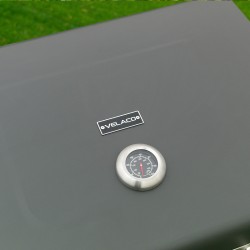 GRILL OGRODOWY WĘGLOWY Z POKRYWĄ I PÓŁKAMI VL13 DUŻY XXL SZARY
