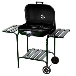 GRILL OGRODOWY WĘGLOWY Z POKRYWĄ VL02 CZARNY