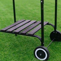 GRILL OGRODOWY WĘGLOWY Z POKRYWĄ VL02 CZARNY